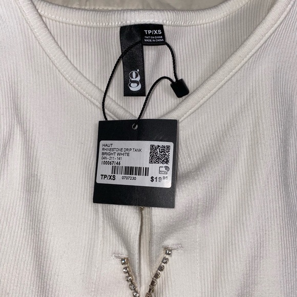 Silver diamond criss cross open front crop top tee - Picture 2 of 3